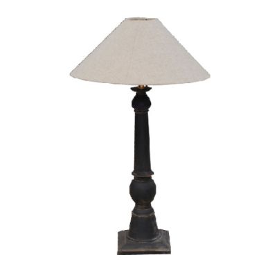 LOT486 – Table Lamp Mahogany without Lamp Shade