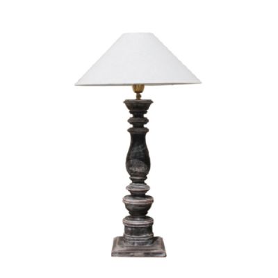 LOT514 – Table Lamp Mahogany