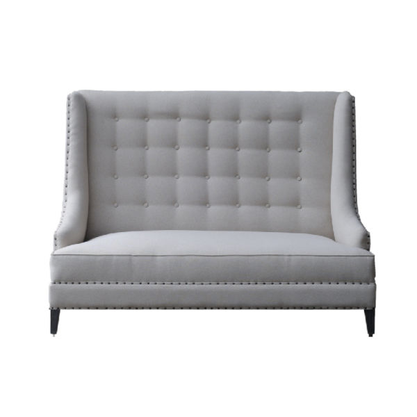 S157.2 – Sofa 2 Seater Mahogany Fabric Cushion