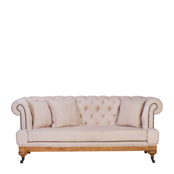 S126.2 – Colonial Sofa Teak Cushion 2 Seater