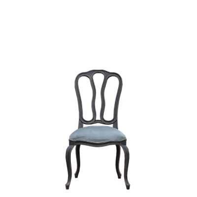 S142 – Dining Chair Mahogany Fabric